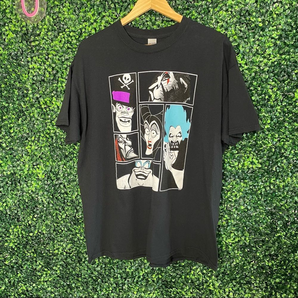 Classic Villains Black Graphic T-shirt  Sz XL